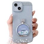 Premium 'Perfume Bottle Ring Case' for - iPhone 14 Pro - BLUE