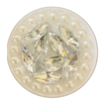 3D Diamond Leaf Phone Sticker-Silver