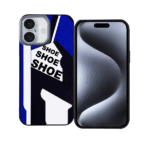 3D.Shoe Phone Case For Apple iPhone 14/15 – White-Black-Blue