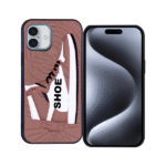 3D.Shoe Phone Case For Apple iPhone 13 – Brown