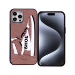 3D.Shoe Phone Case For Apple iPhone XR – Brown