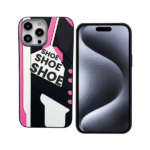 3D.Shoe Phone Case For Apple iPhone 12/12 Pro – Pink & White