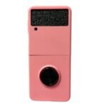Solid Pink Ring Case for -Samsung Z Flip 4