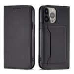 Strike Magnetic Wallet For iPhone 13 Pro Max - Black