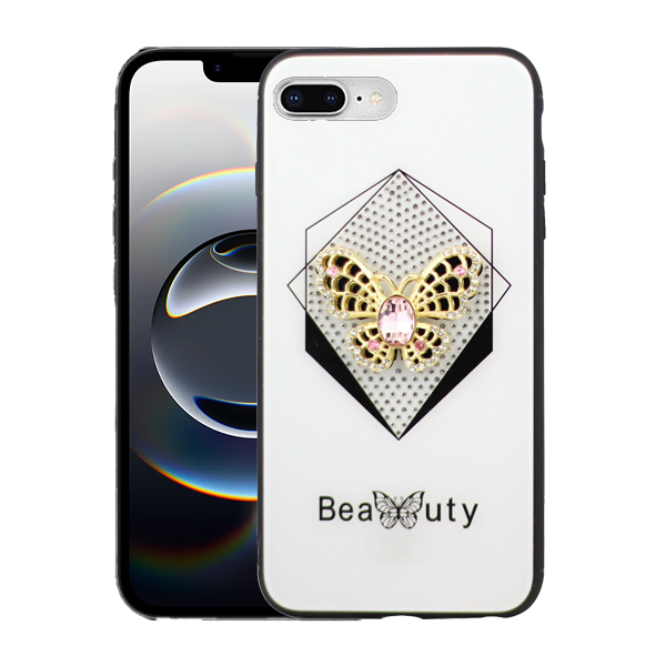 Candy Beauty Butterfly Case For iPhone 6/6S/7/8/SE2020-White