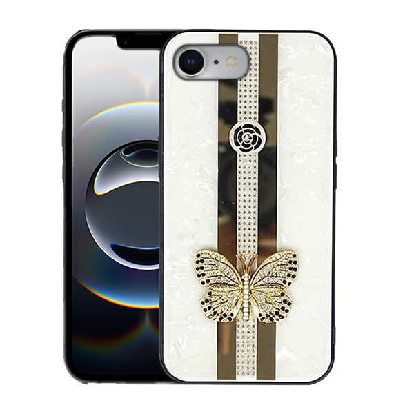 Candy Butterfly Case For iPhone 6/6sP/7/8Plus-White