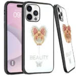 Candy Butterfly Ring Case For iPhone 16 Plus White