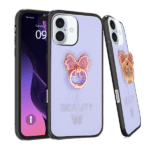 Candy Butterfly Ring Case For iPhone 16 Levender