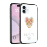 Candy Butterfly Ring Case For iPhone 13-White