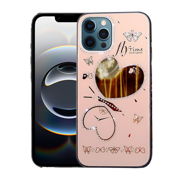 Candy Heart Case For iPhone 12 Pro Max-Rose Gold