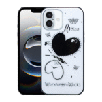 Candy Heart Case For iPhone14/15-White