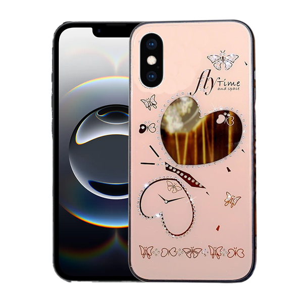 Candy Heart Case For iPhone XR-Rose Gold