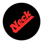 Neck Phone Sticker-Black And Red