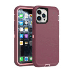 Defender Heavy Duty For Apple iPhone 12 Pro Max - Burgandy
