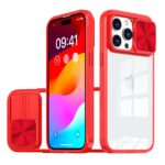 Fusion Transparent Case For iPhone 15 Pro Red