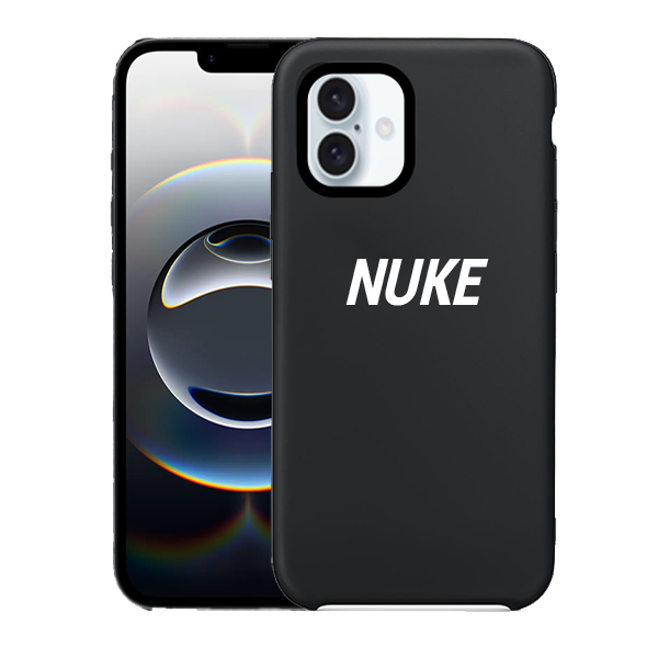 Silicone.Neck Series For Apple iPhone 14/15 Plus - Black