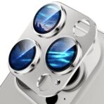 Camera Lens Protector For iPhone 13 Pro/13 Pro Max- Metal Silver - Image 2