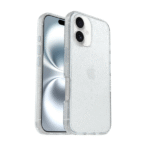 Uniformity Cases for Iphone 16 – Clear Glitter