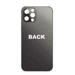 iPhone 12 PRO Back Glass (Bigger Camera Hole) – Black