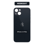 iPhone 14 plus  Back Glass (Bigger Camera Hole) – Black - Image 2