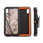 Defender Heavy Duty For Apple iPhone X/XS- Orange Cameo