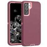 Defend Heavy Duty Case For Samsung-S21-Burgundy