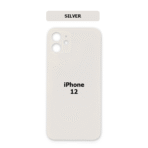 iPhone 12 Back Glass (Bigger Camera Hole) –silber /White