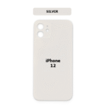 iPhone 12 Back Glass (Bigger Camera Hole) –silber /White