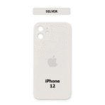 iPhone 12 Back Glass (Bigger Camera Hole) –silber /White - Image 2