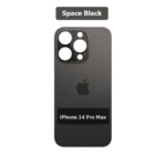 iPhone 14 Pro Max Back Glass AP.LOGO(Bigger Camera Hole) – Black - Image 2