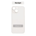 iPhone 14 Back Glass (Bigger Camera Hole) starlight/ White
