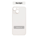 iPhone 14 Back Glass (Bigger Camera Hole) starlight/ White