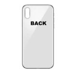 iPhone XS Back Glass (Bigger Camera Hole) - Silver/WHITE