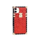3D Glitter Gleam Case For iPhone XR-Red