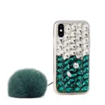 3D Glitter Twinkel Case For iPhone XR-Green