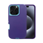 Defender Heavy Duty (WITH BELT CLIP)for iPhone 16 Pro Max -Blue