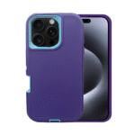 Defender Heavy Duty(WITH BELT CLIP) for iPhone 16 Pro Max -Purple
