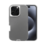 Defender Heavy Duty(WITH BELT CLIP) for iPhone 16 Pro Max -Gray
