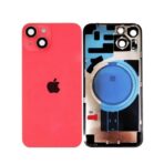 Back Glass with Wireless (NFC) MagSafe Magnet for iPhone 14 -RED - Image 2