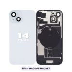 Back Glass with Wireless (NFC) MagSafe Magnet for iPhone 14 Plus-WHITE (Starlight)