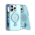 360 Rotating Magnetic Case for i Phone 14 Pro Max Teal Blue