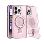 360 Rotating Magnetic Case for i Phone 16 Pro Max-Pink