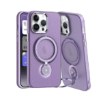 360 Rotating Magnetic Case for i Phone 16 Pro-Purple