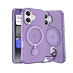 360 Rotating Magnetic Case for i Phone 13 Purple