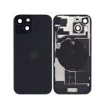 Back Glass with Wireless (NFC) MagSafe Magnet for iPhone 14 -BLACK - Image 2