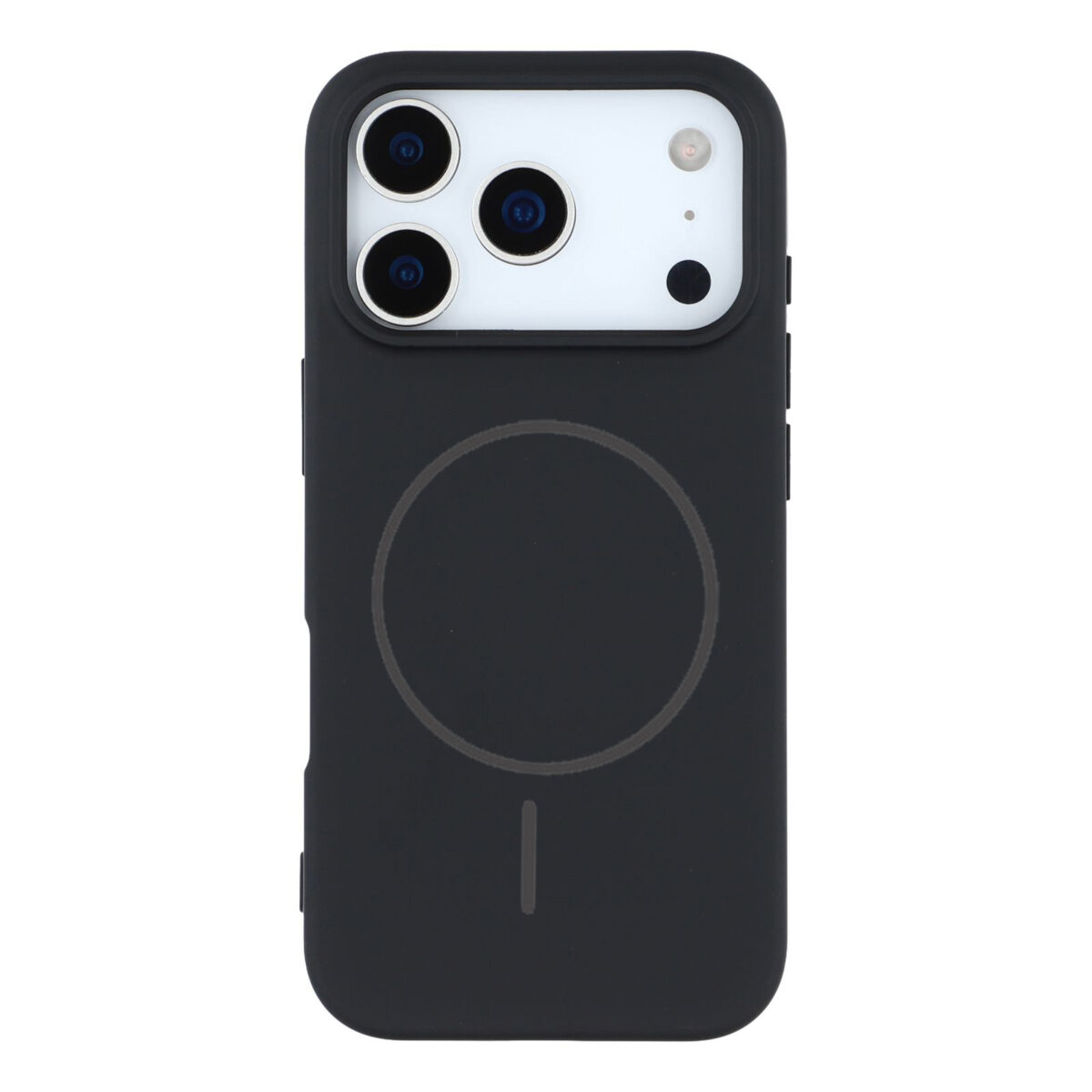 Silicon.Appale Logo Case For iPhone 17 Pro Max - Black - Image 1