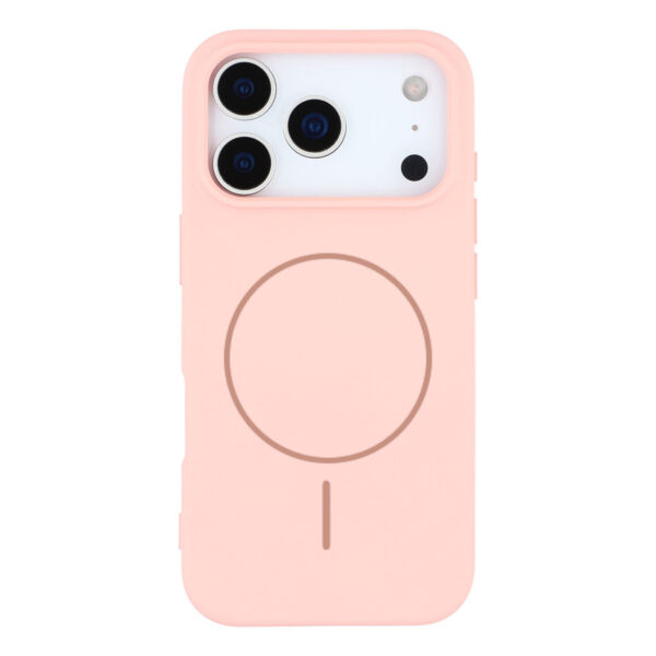 Silicon.Appale Logo Case For iPhone 17 - Pink