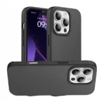 Silicon.Apple Logo Case For Iphone 16 Pro Max – Black - Image 4