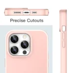 Silicon.Apple Logo Case For Iphone 16 Pro Max - Pink - Image 4