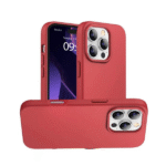 Silicon.Apple Logo Case For Iphone 14 Pro-Red
